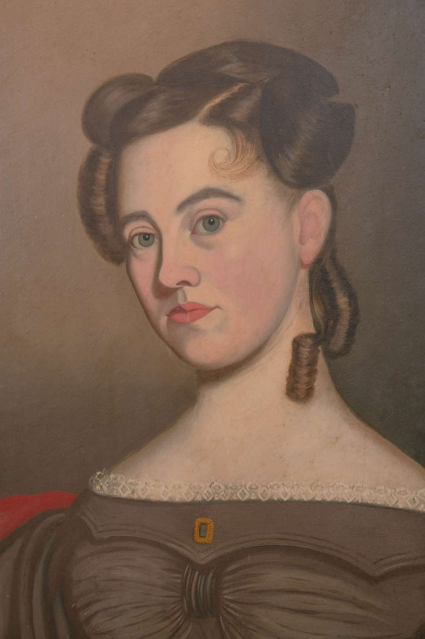 Early 19th Century 19th Century Portrait of a Woman For Sale