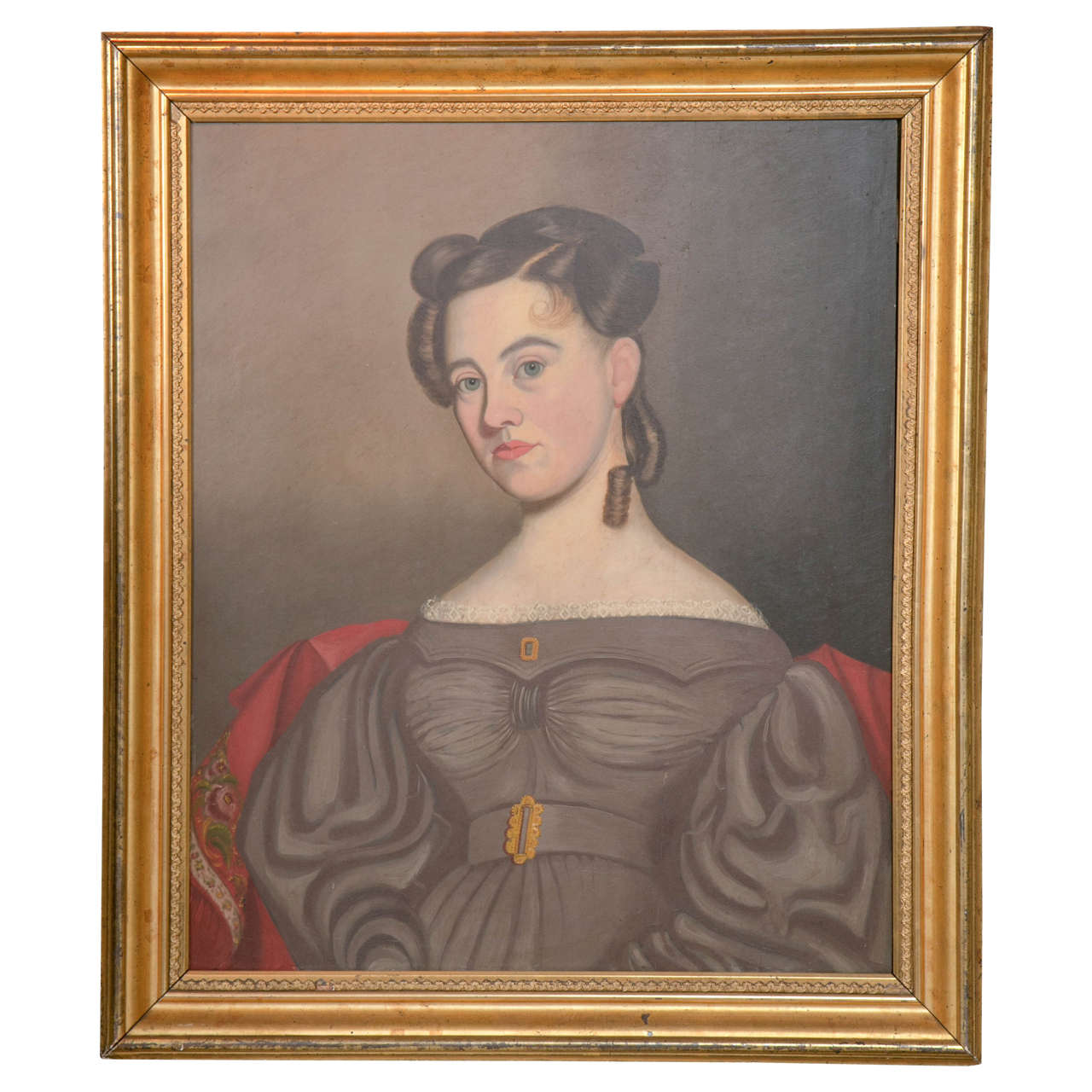 19th Century Portrait of a Woman For Sale