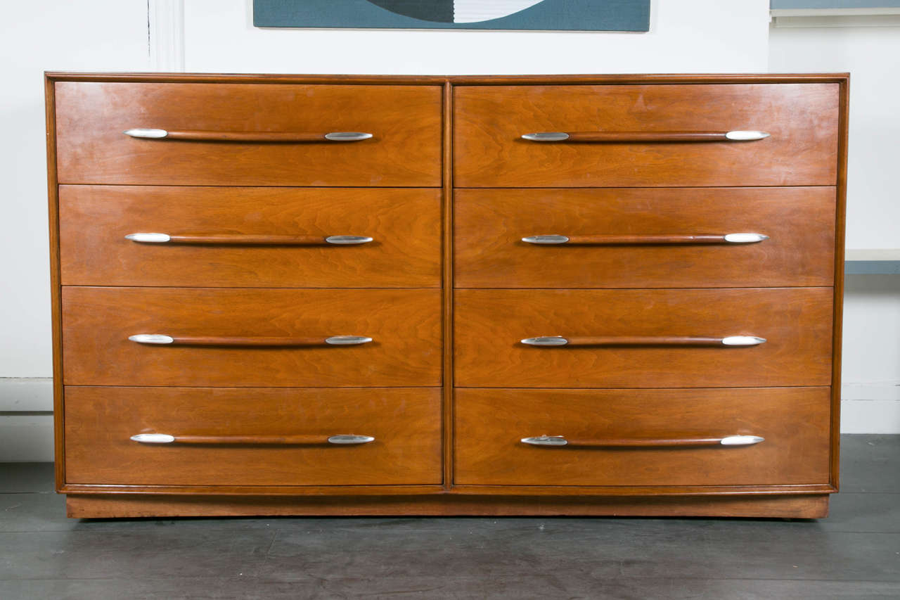 Modern Important Chest of Drawers by T.H. Robsjohn-Gibbings, circa 1970 For Sale
