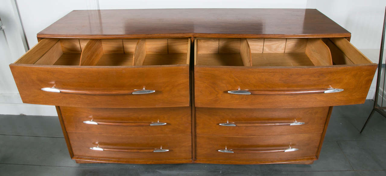 American Important Chest of Drawers by T.H. Robsjohn-Gibbings, circa 1970 For Sale