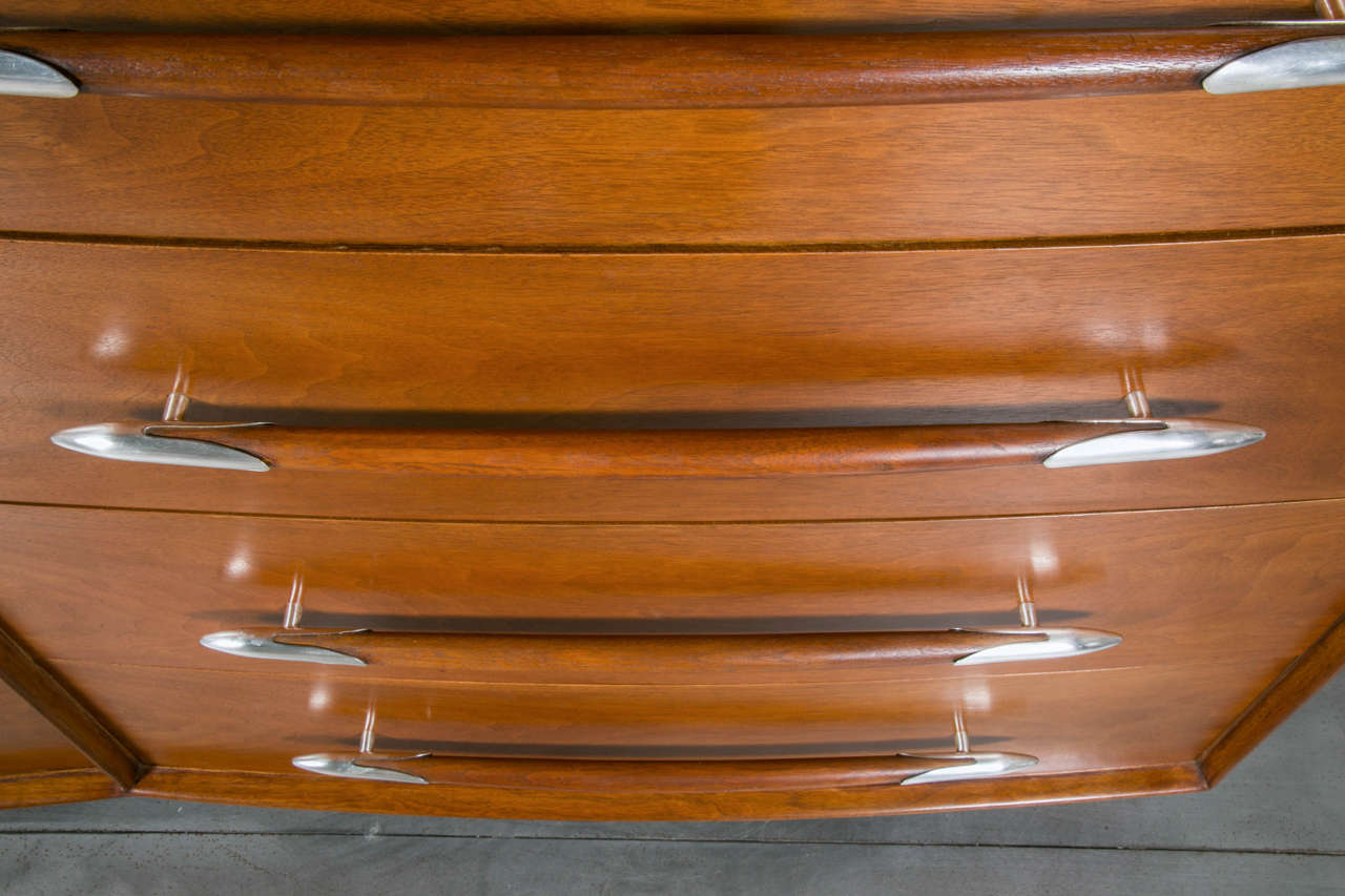 Steel Important Chest of Drawers by T.H. Robsjohn-Gibbings, circa 1970 For Sale