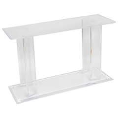 Midcentury Lucite Console-Entrance Piece