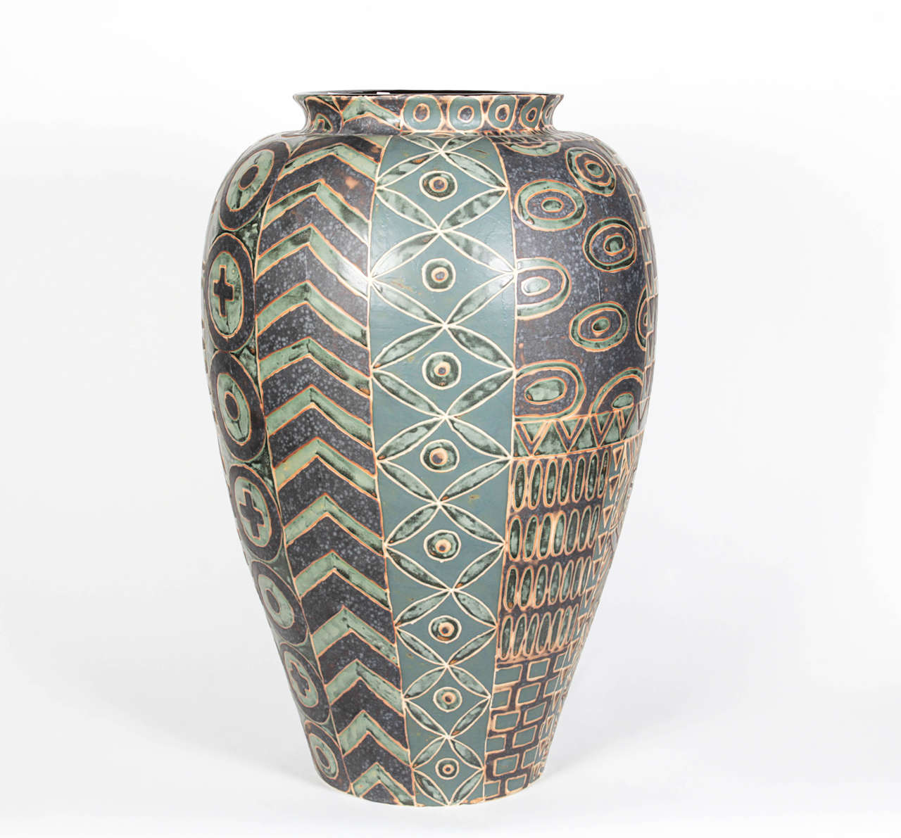 Contemporary Thai Ceramic Vase For Sale
