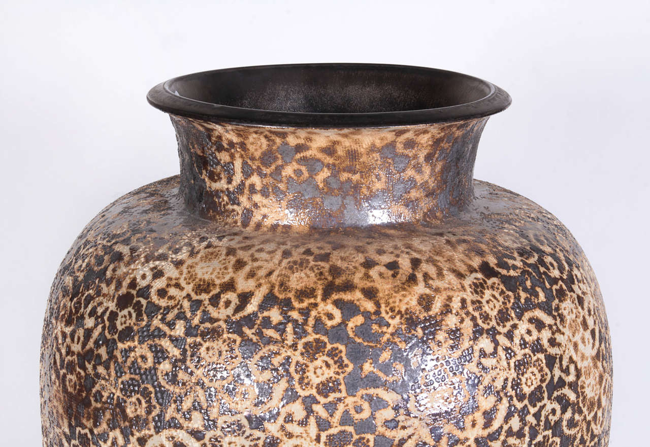 Contemporary Thai Ceramic Vase For Sale