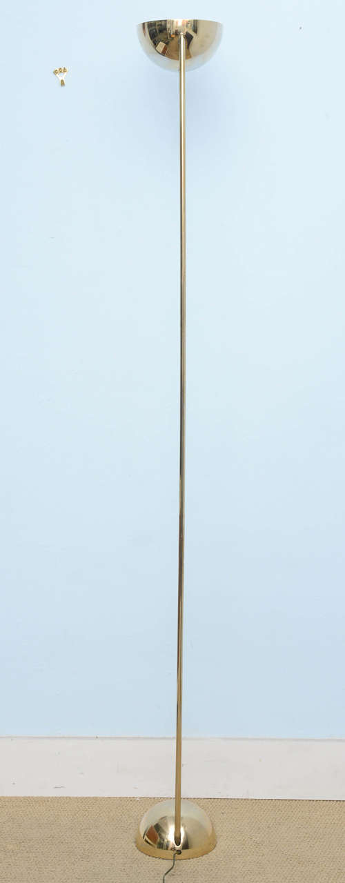 Late 20th Century Pair of Koch and Lowy Minimalist Modern  Floor Up Lamps, 1970s