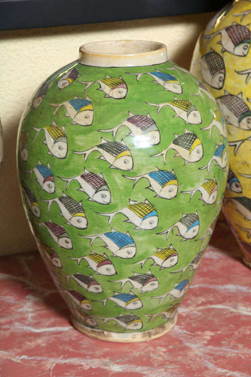Ceramic Hand painted Persian vases