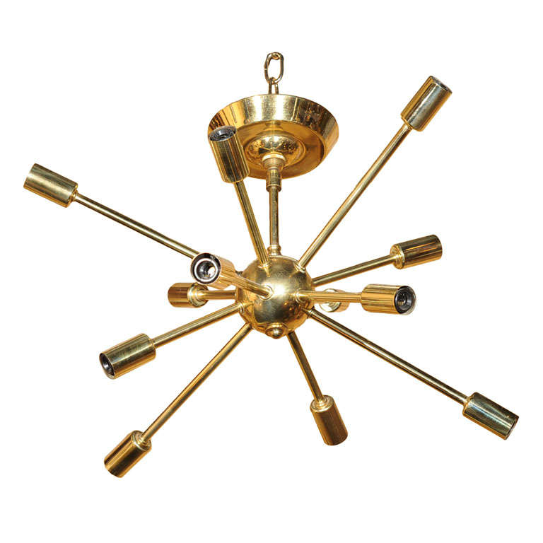 Vintage 12 Light Sputnik Chandelier