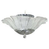 Vintage Murano Glass Flushmount Light Fixture