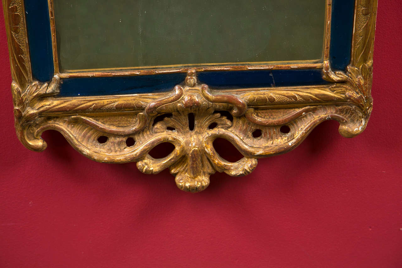 18th Century and Earlier Continental Giltwood Mirror