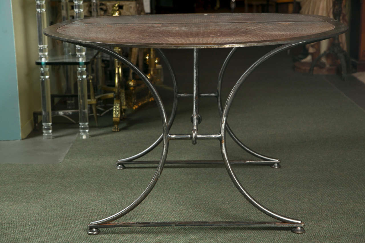 Steel Industrial Table For Sale 4