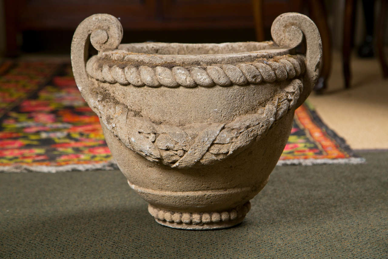 French Limestone Planter