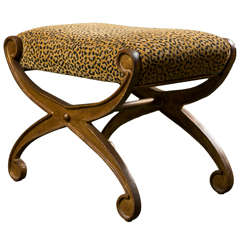 Cast Iron Curule Form Bench