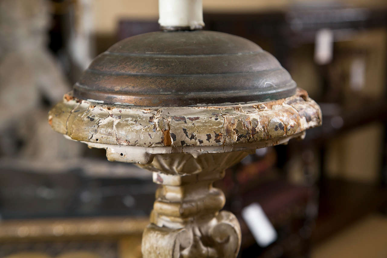 italien Chandelier en tant que lampe du XVIIIe siècle en vente