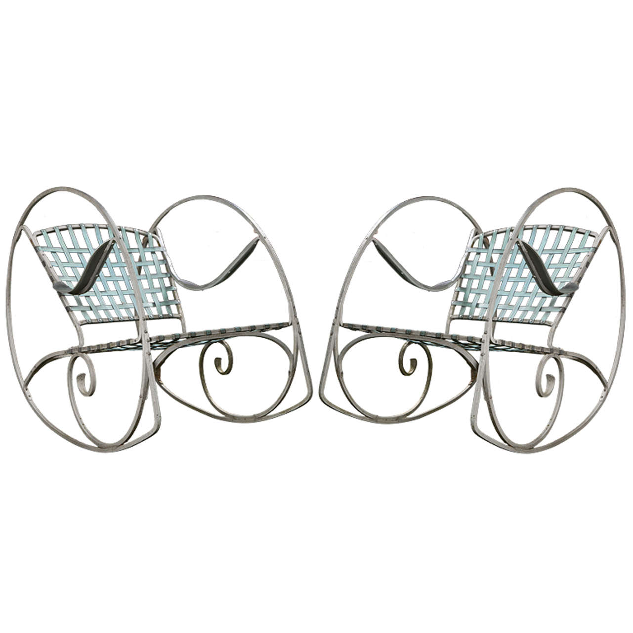 Pair of French Rocking Chairs For Sale at 1stDibs