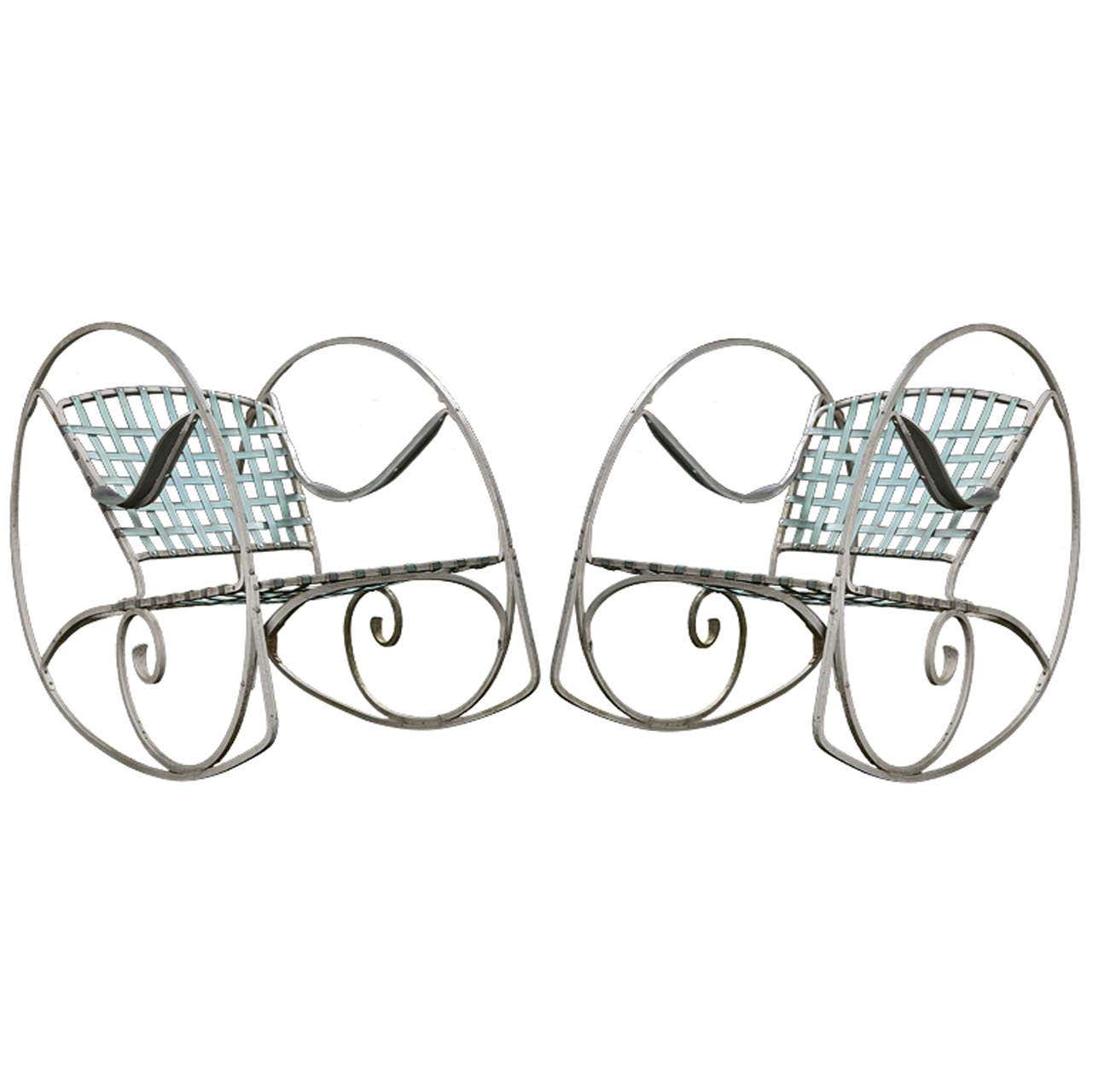 Pair of French Rocking Chairs For Sale at 1stDibs