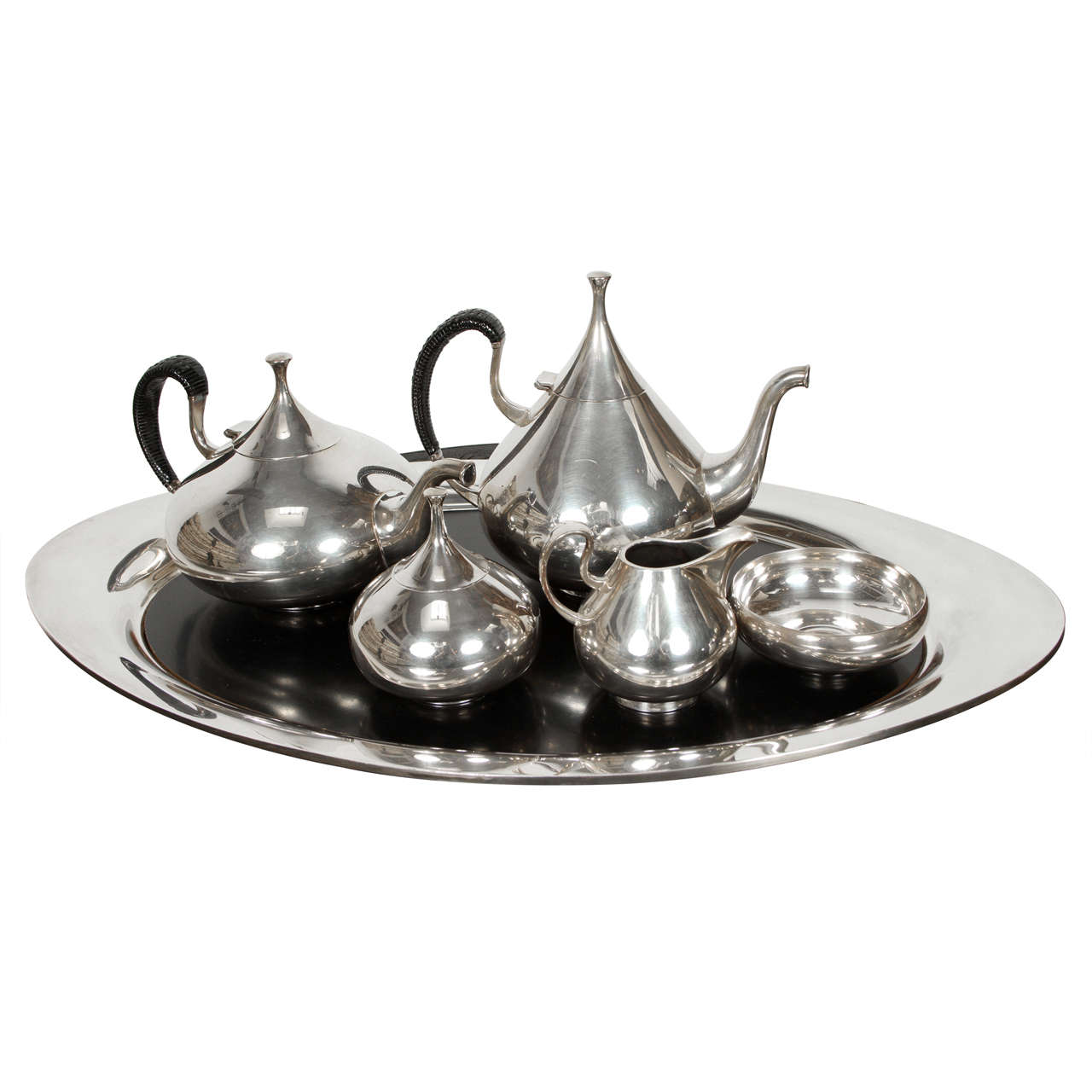 Vintage John Prip for Reed & Barton "Dimension" Tea and Coffee Set Service
