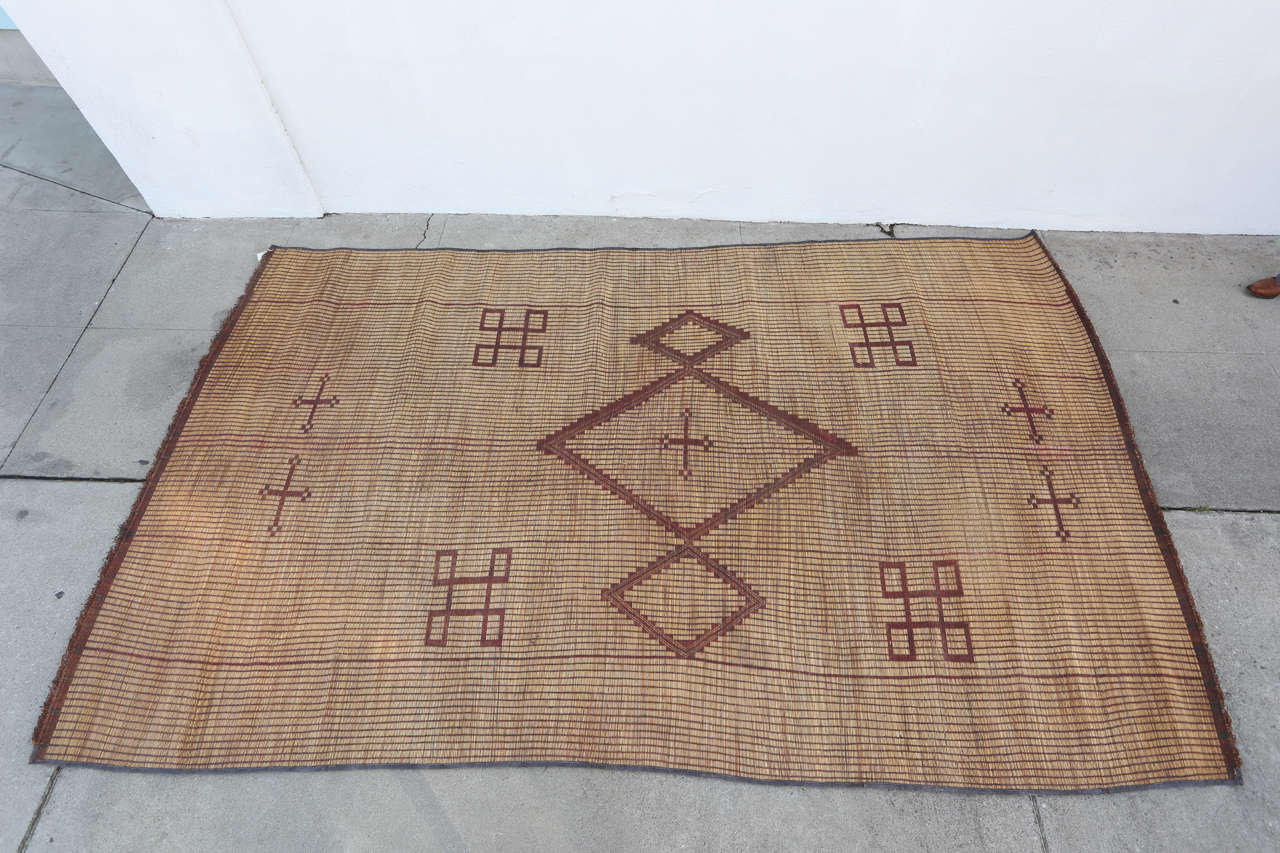 Moroccan Tuareg Leather Rug,  North Africa.