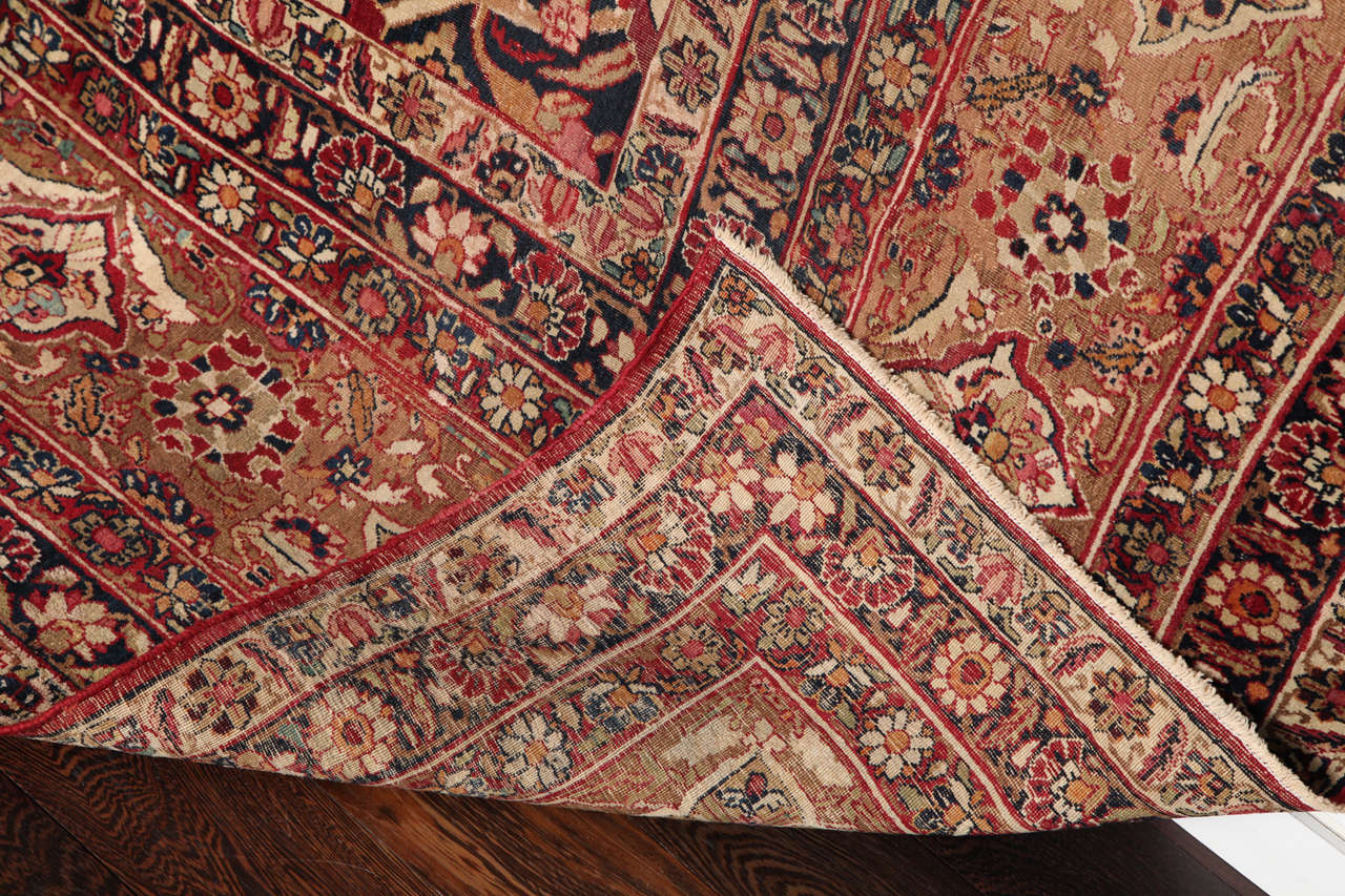 Antique 1890s Persian Kermanshah Rug, Wool, 9' x 12' For Sale 4