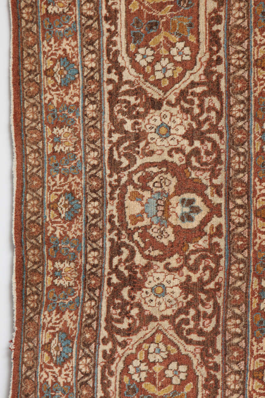 Antique Persian Haji Jalili Tabriz Rug, Circa 1880s, Wool, 9’ x 12’ For Sale 3