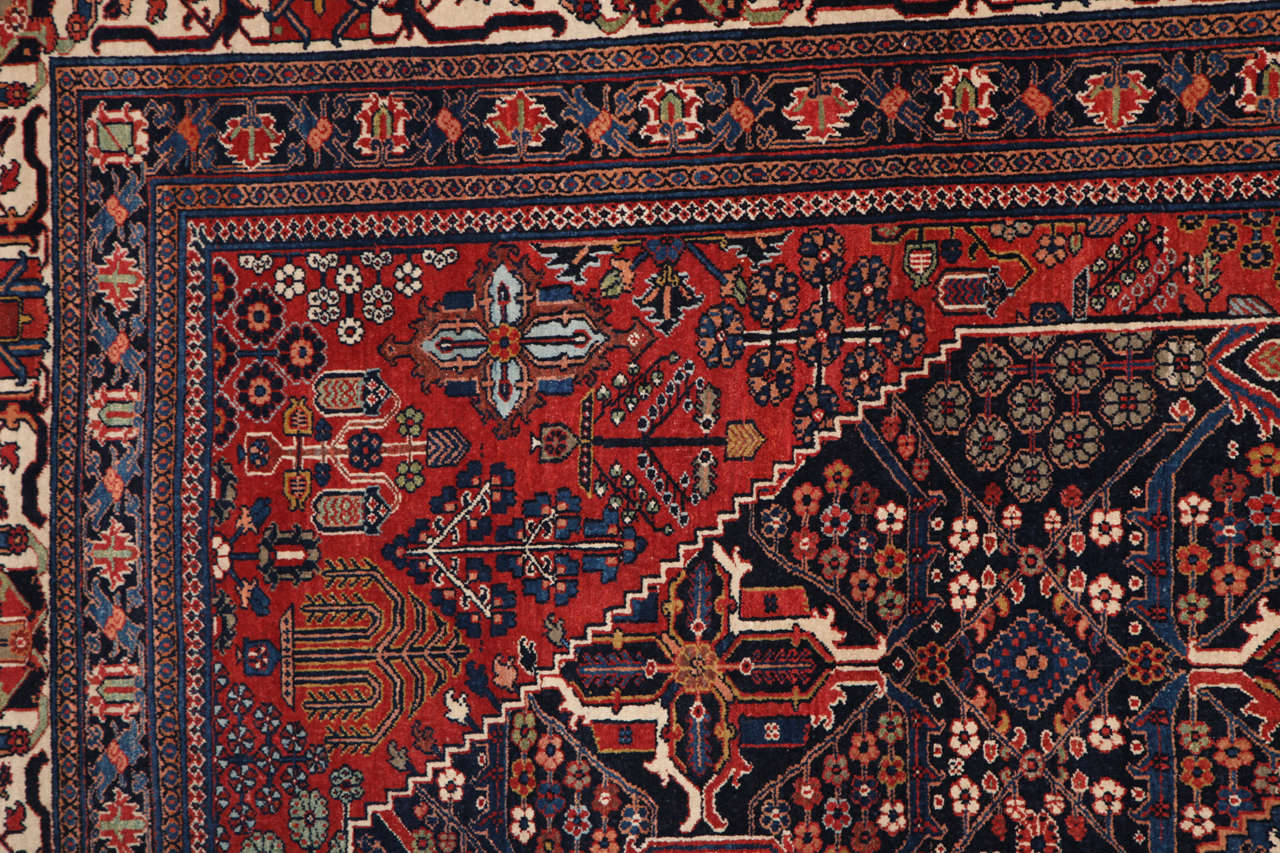 Antique 1900s Persian Joshagan Khosroabad Rug, 8x10 In Excellent Condition In New York, NY