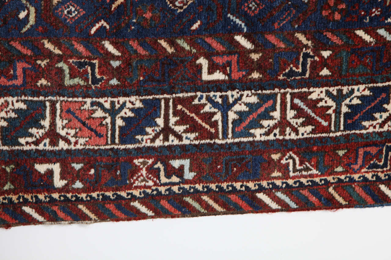 Antique 1880s Persian Qashqai Rug, 7' x 9' For Sale 1