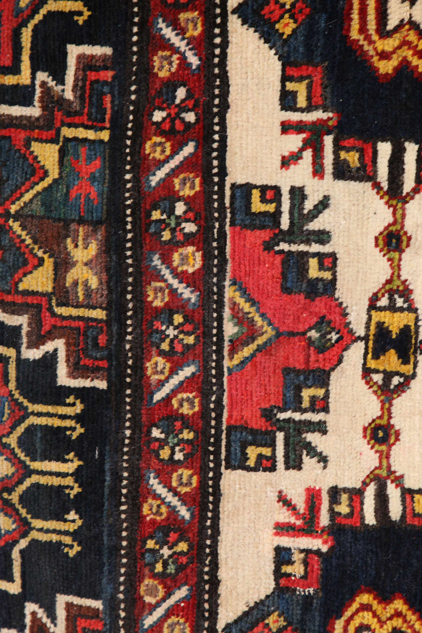 Antique 1890s Persian Amal Ziegler Bakhtiari Rug, Wool, 12' x 12' For Sale 1