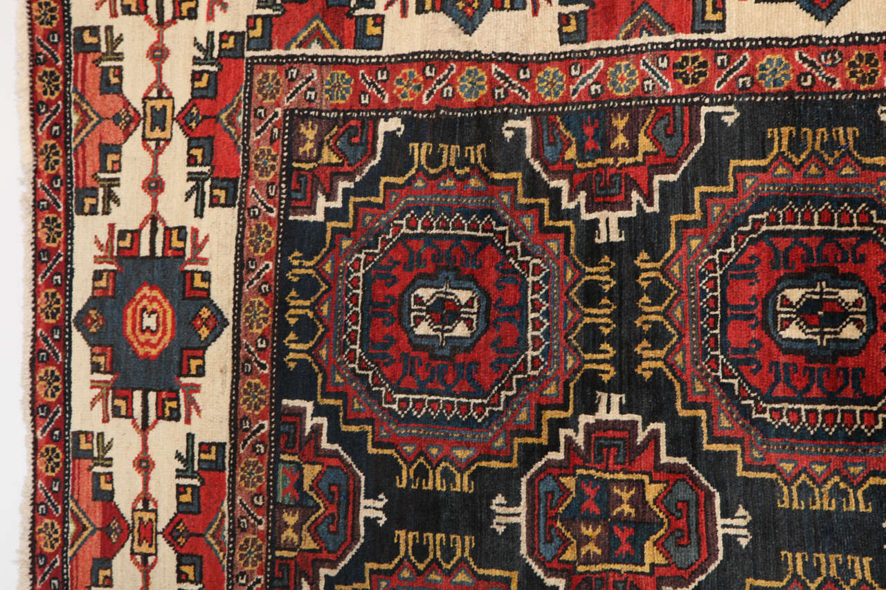 Antique 1890s Persian Amal Ziegler Bakhtiari Rug, Wool, 12' x 12' For Sale 3