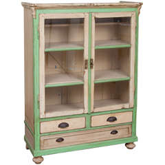 Antique Pine Painted Cupboard