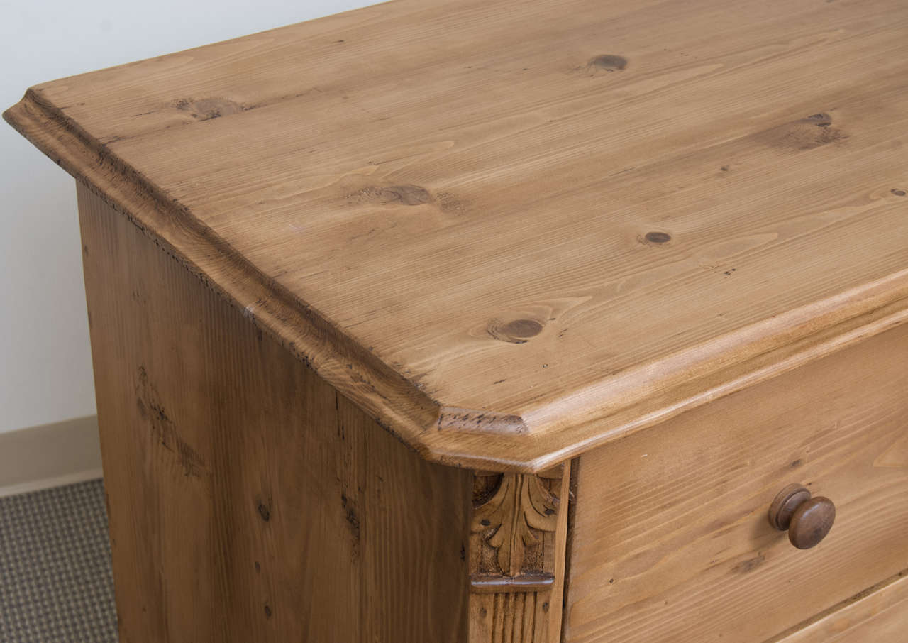 Polished Pine Chest of Drawers