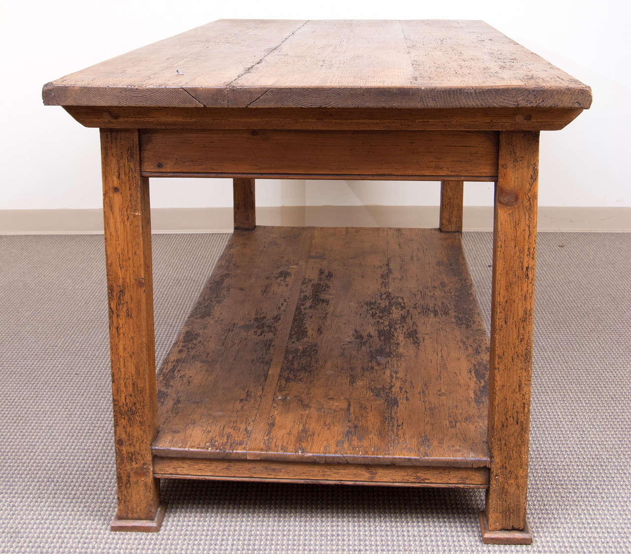 Pine Work Table at 1stdibs