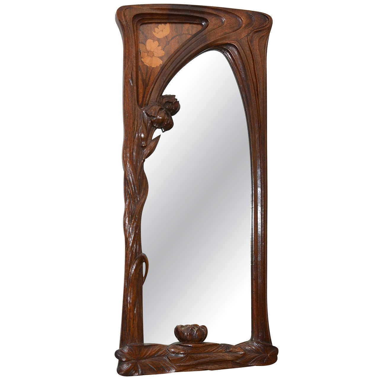 Early 20th Century Art Nouveau Mirror Attributed to J ...