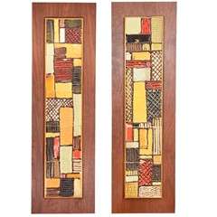 Pair of Mid Century Tiles by Harris Strong
