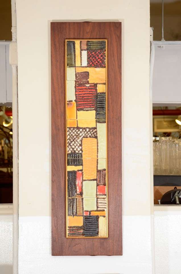 Mid-Century Modern Pair of Mid Century Tiles by Harris Strong