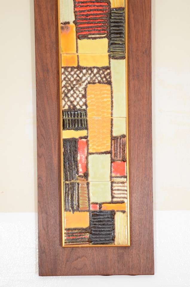 American Pair of Mid Century Tiles by Harris Strong