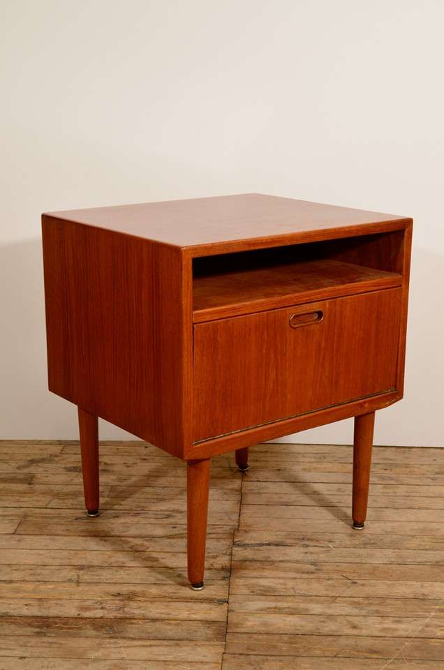 Norwegian Pair of Mid Century Scandinavian Nightstands