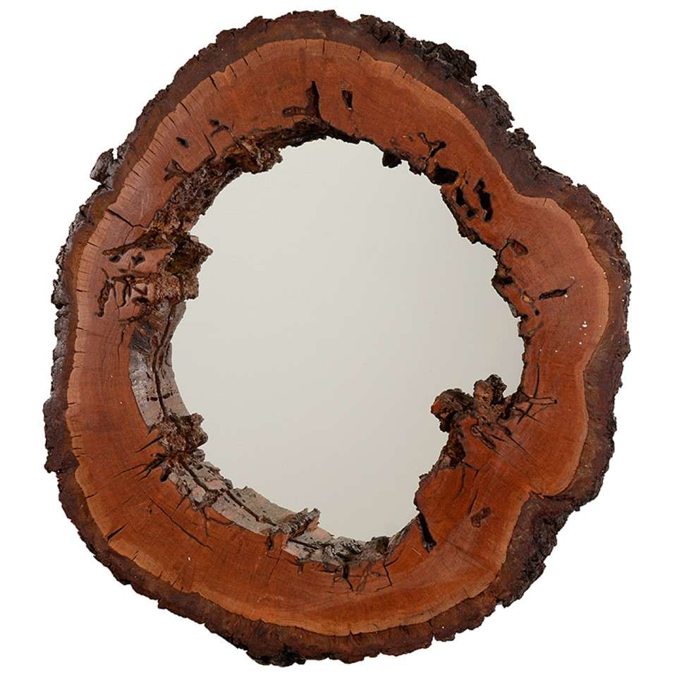 Circular Mid Century Mirror With Natural Wood Frame At 1stdibs Circular Mid Century Mirror With Natural Wood Frame At 1stdibs