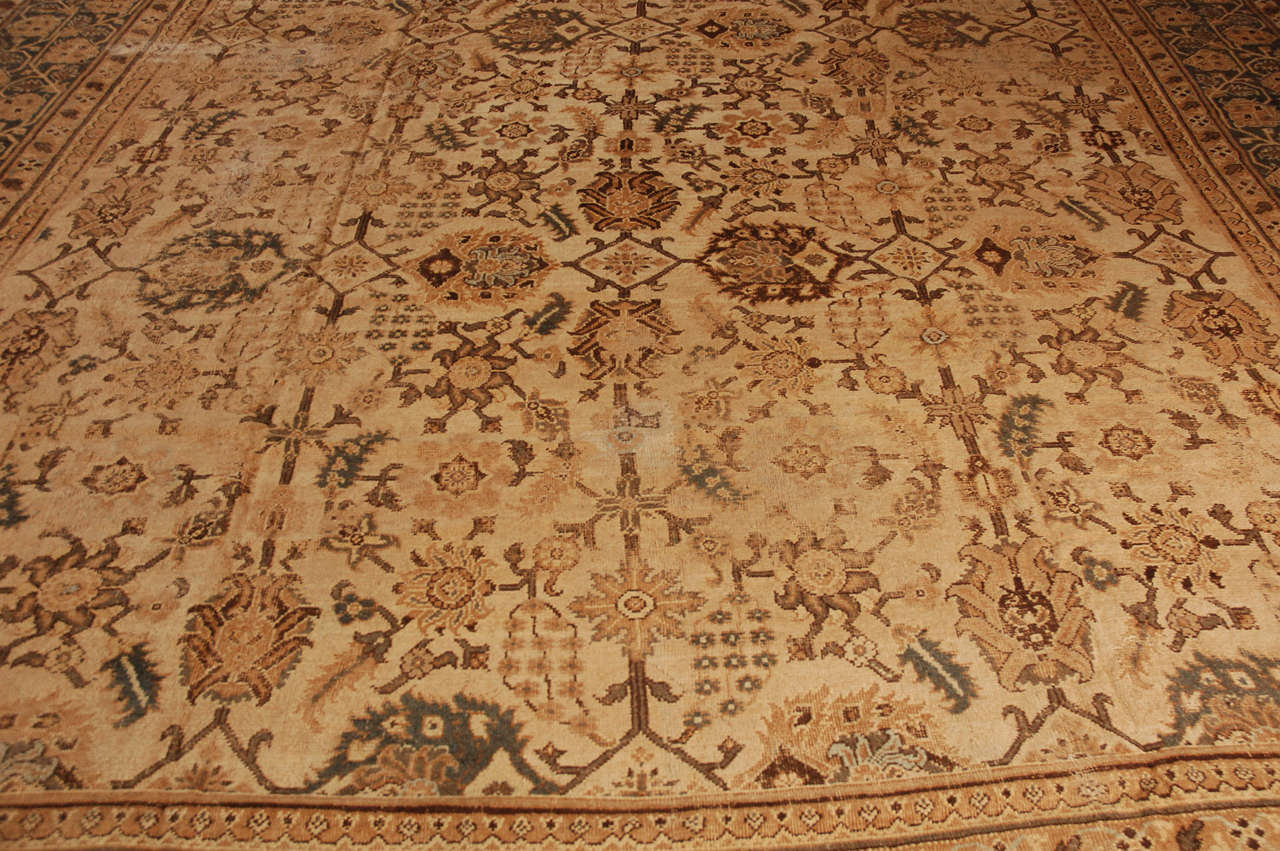 Wool Antique Indian Agra For Sale