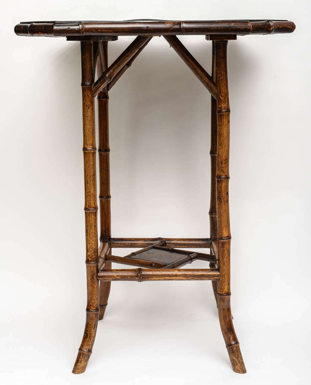 Very Unusual 19th c. English Bamboo Table In Good Condition In West Palm Beach, FL