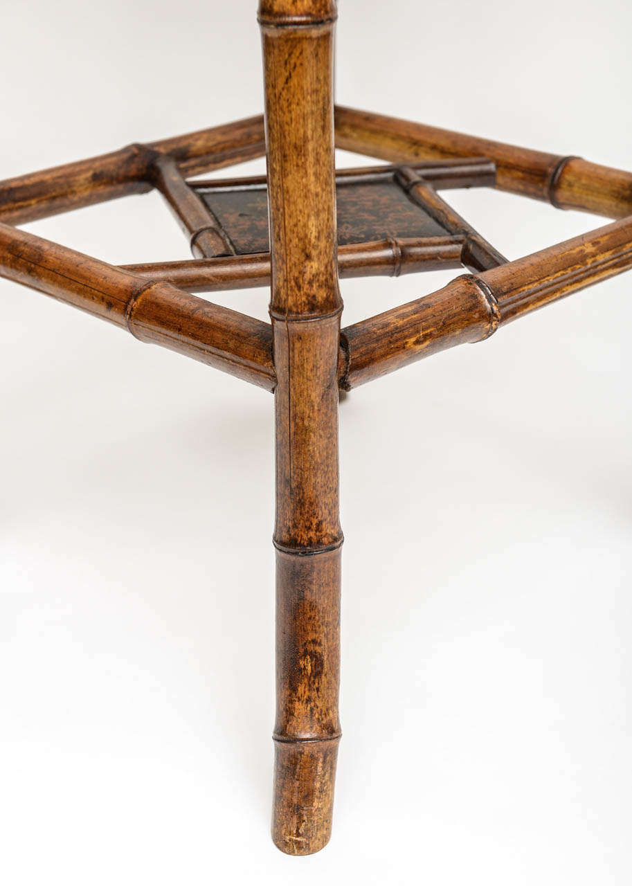 Very Unusual 19th c. English Bamboo Table 4