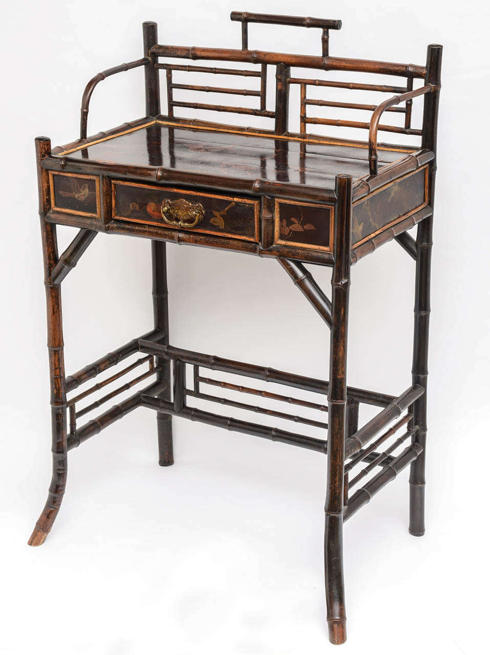 19th c. English Bamboo Desk In Good Condition In West Palm Beach, FL
