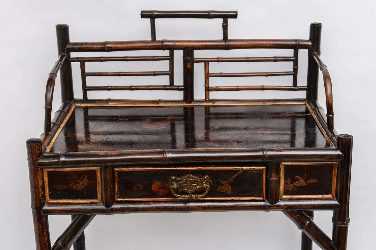 19th c. English Bamboo Desk 3