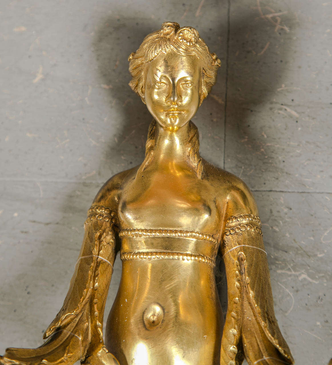 Dore Bronze Figural Sconces For Sale 1