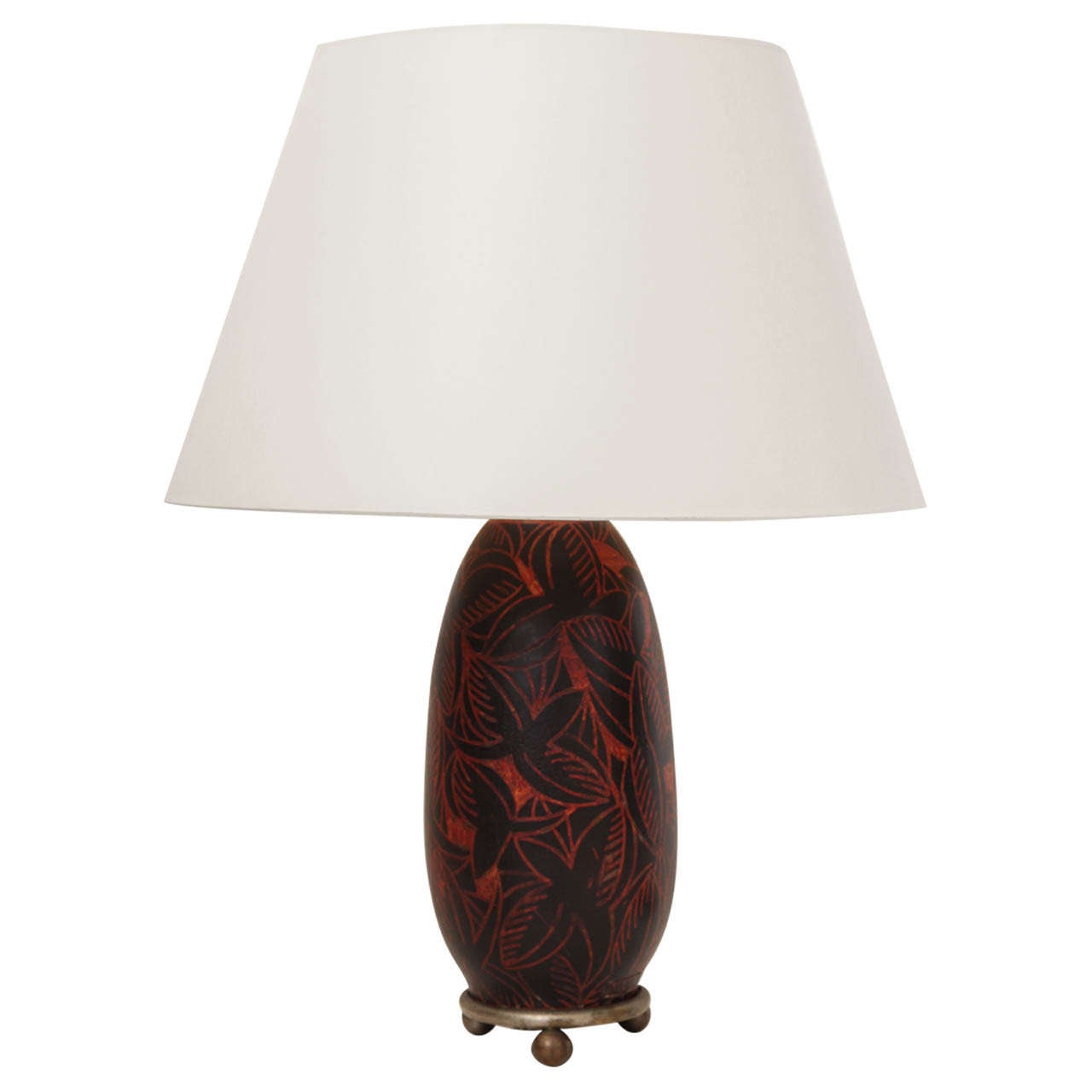 Alexandre Noll Lacquered Table Lamp at 1stDibs