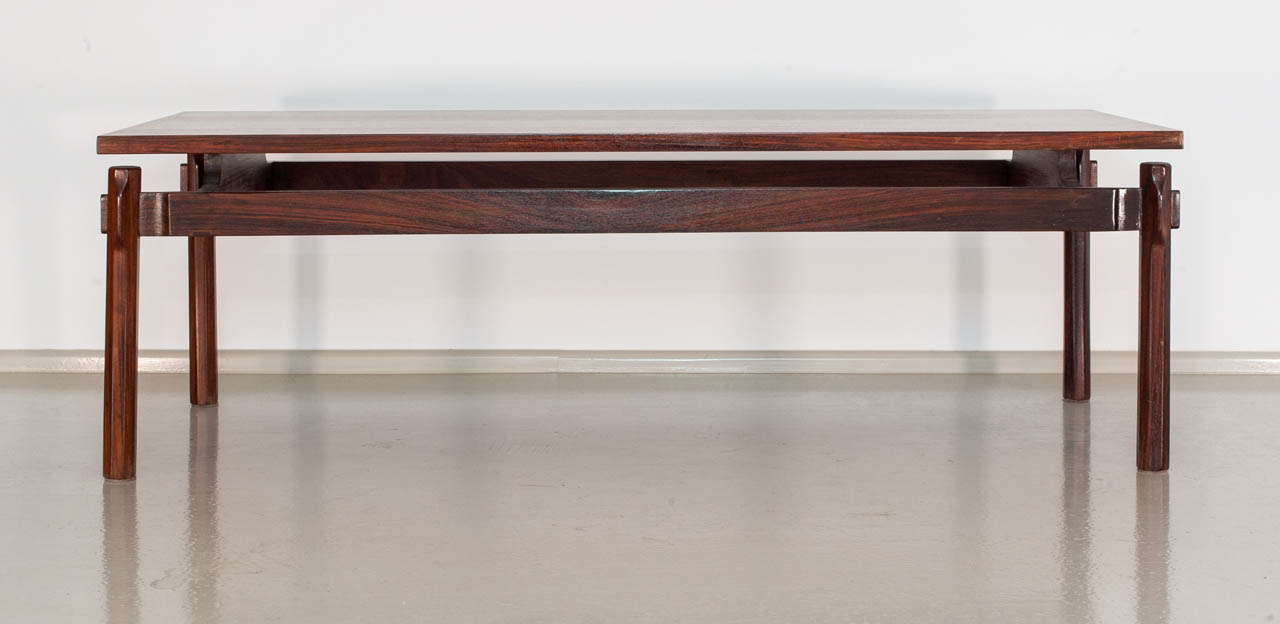 Coffee Table, model 748 rectangular in rosewood.

Designed in '61 by Ico Parisi and produced by Cassina.

Size: 50 x 120 cm. h. 40 cm.