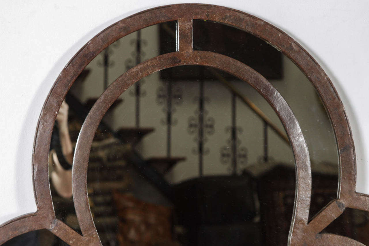 Moorish Hand-crafted Large Cast Iron Mirror