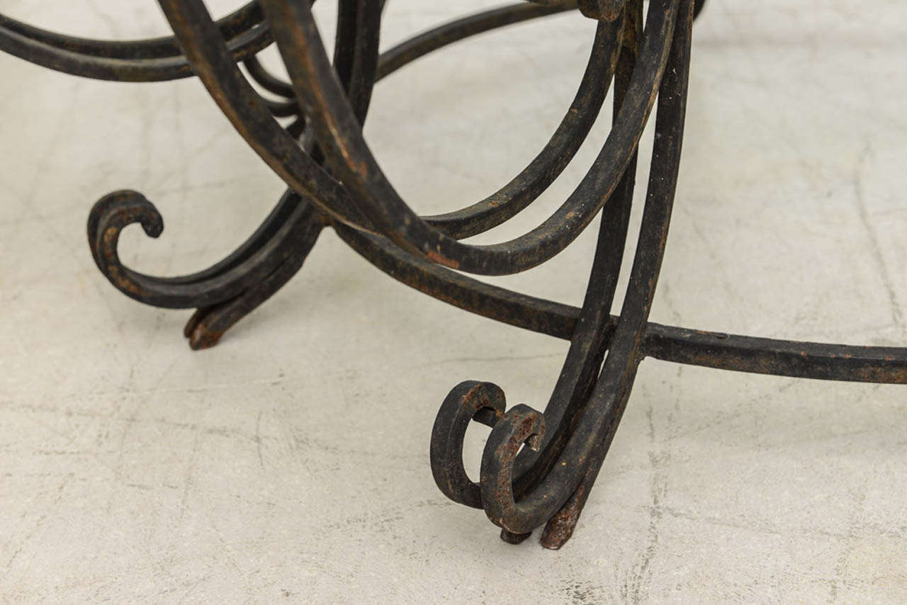 French Wrought Iron Center Table 2