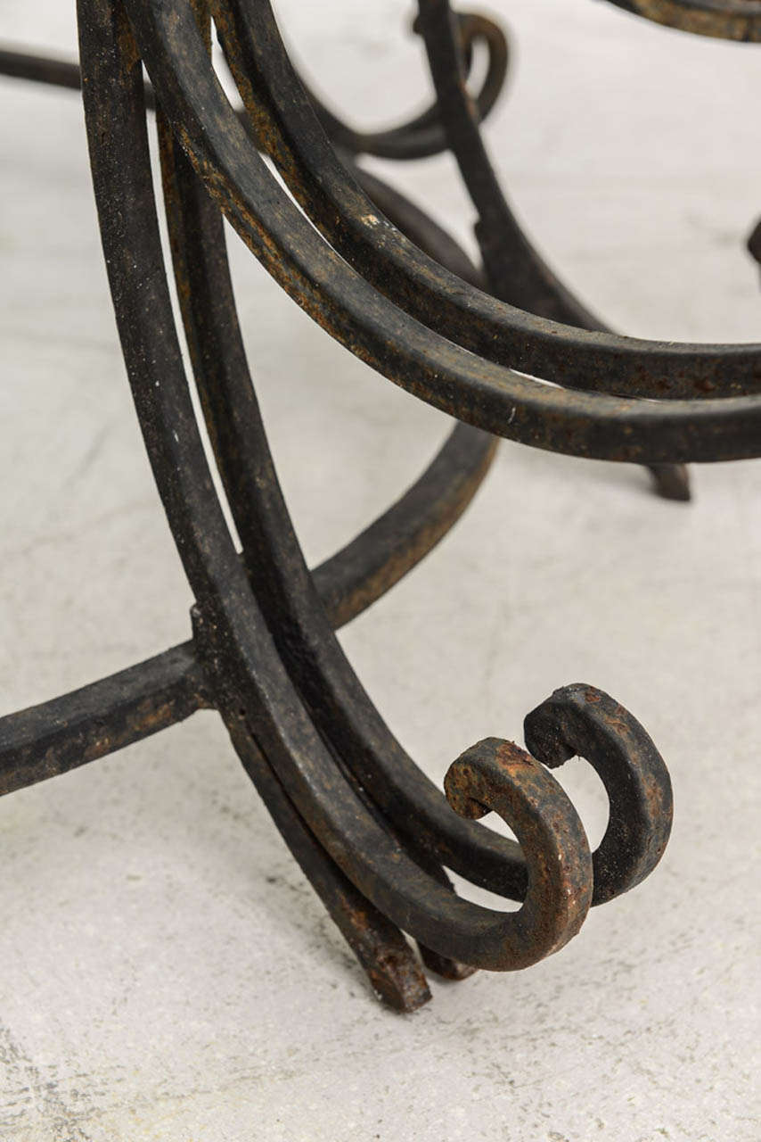 French Wrought Iron Center Table 4