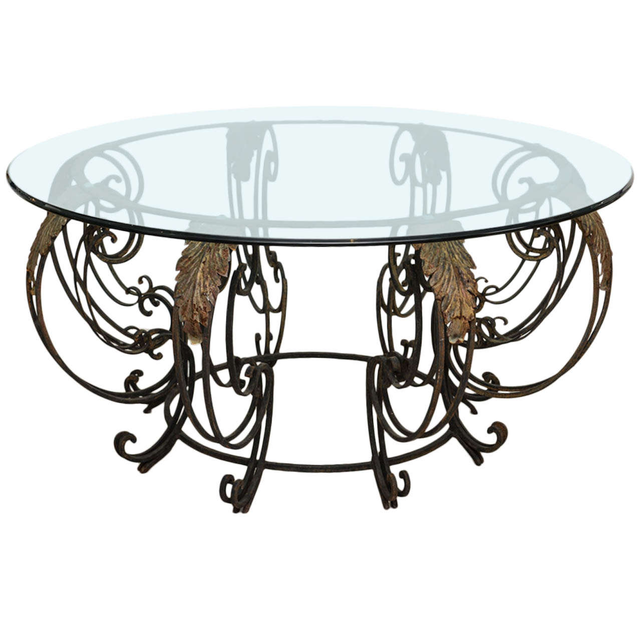 French Wrought Iron Center Table