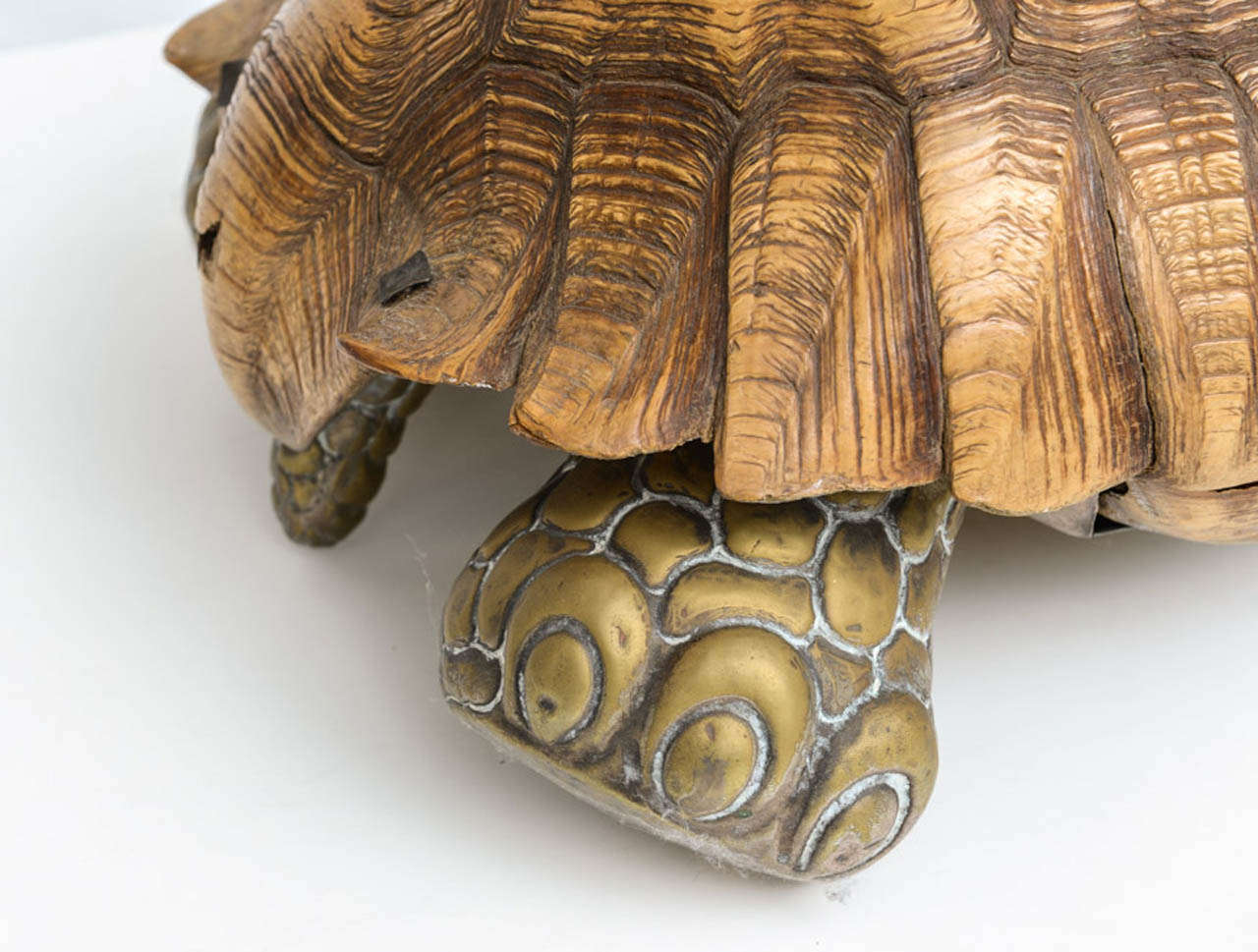Brass Large Vintage Turtle - Style of Bustamante For Sale