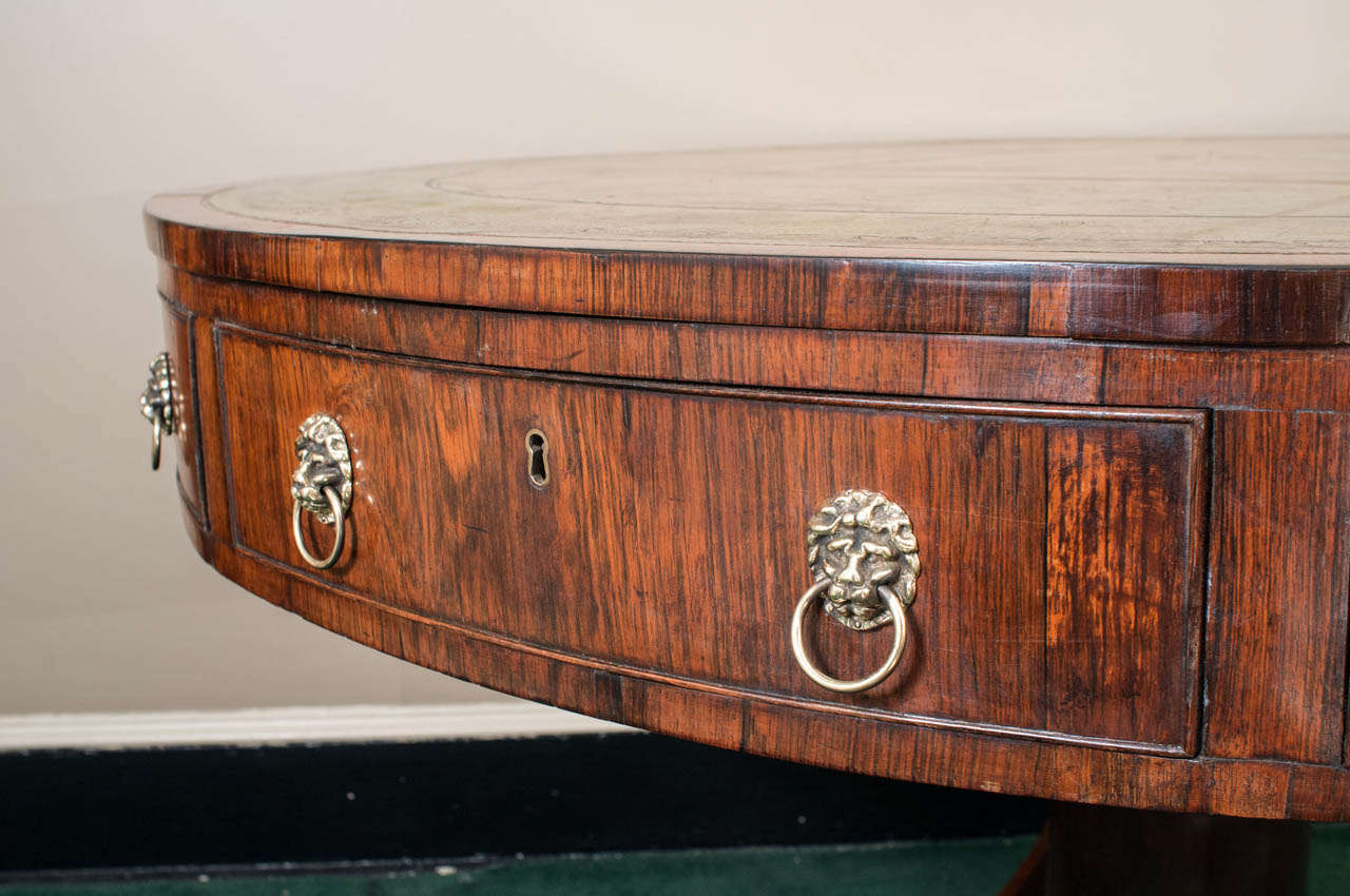 Rosewood Late Regency Drum or Rent Table